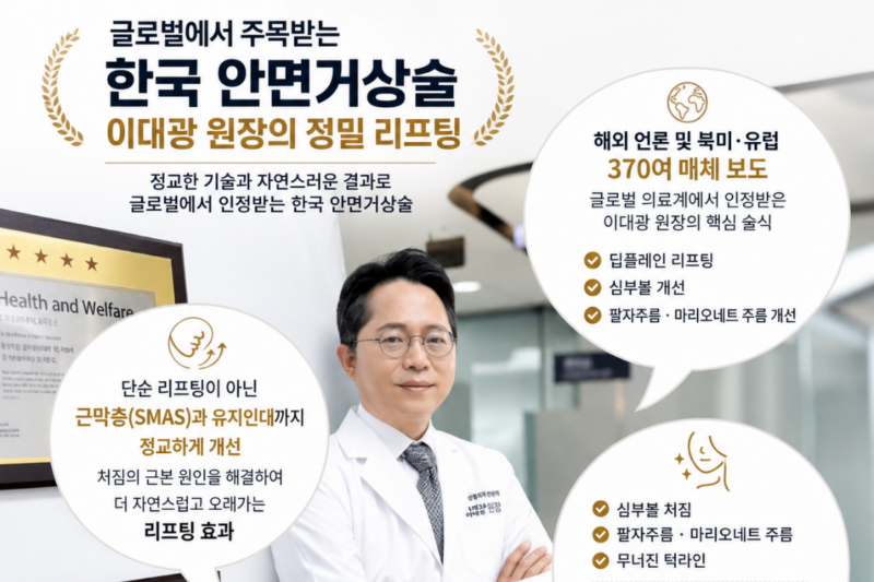 제니스의원 안산점 안면거상술. 글로벌헬스케어 주체협회 한국 안면거상술 부문에 선정되었습니다.